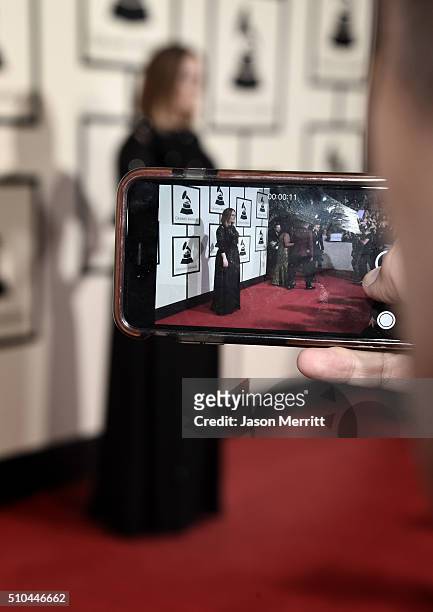 General view on the carpet during The 58th GRAMMY Awards at Staples Center on February 15, 2016 in Los Angeles, California.
