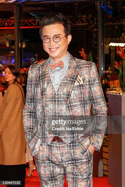 Richard Shen attends the 'Alone in Berlin' premiere during the 66th Berlinale International Film Festival Berlin at Berlinale Palace on February 15,...