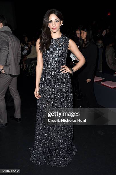 Actress Ana Villafane attends the Vivienne Tam Fall 2016 fashion show during New York Fashion Week: The Shows at The Arc, Skylight at Moynihan...