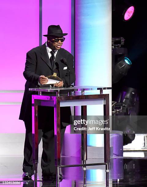Record producer Jimmy Jam presents onstage during The 58th GRAMMY Premiere Ceremony at Los Angeles Convention Center on February 15, 2016 in Los...