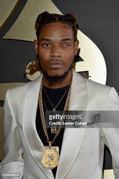 Recording artist Fetty Wap attends The 58th GRAMMY Awards at Staples Center on February 15, 2016 in Los Angeles, California.