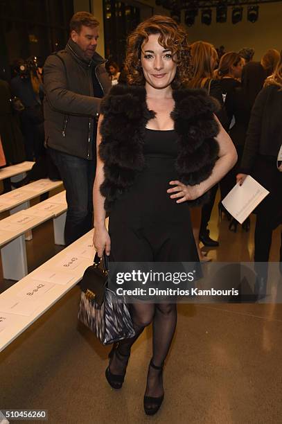 Lola Schnabel attends the Zac Posen Fall 2016 fashion show during New York Fashion Week at Spring Studios on February 15, 2016 in New York City.