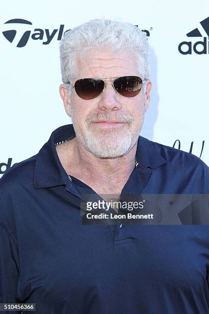 Actor Ron Perlman arrives at the inaugural Stephen Bishop celebrity golf invitational benefiting R.A.K.E. At Calabasas Country Club on February 15,...