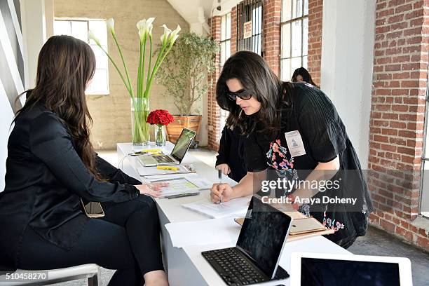The Colgate Optic White Beauty Bar Ð Day 2 at Hudson Loft on February 14, 2016 in Los Angeles, California.