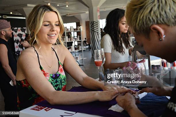 Ali Fedotowsky attends attends the Colgate Optic White Beauty Bar Ð Day 2 at Hudson Loft on February 14, 2016 in Los Angeles, California.