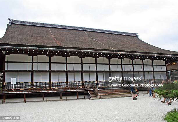 giappone: palazzo imperiale di kyoto - palazzo imperiale di kyoto foto e immagini stock