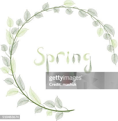 Spring Rectangle Frame Vector Spring Frame High-Res Vector Graphic - Getty Images