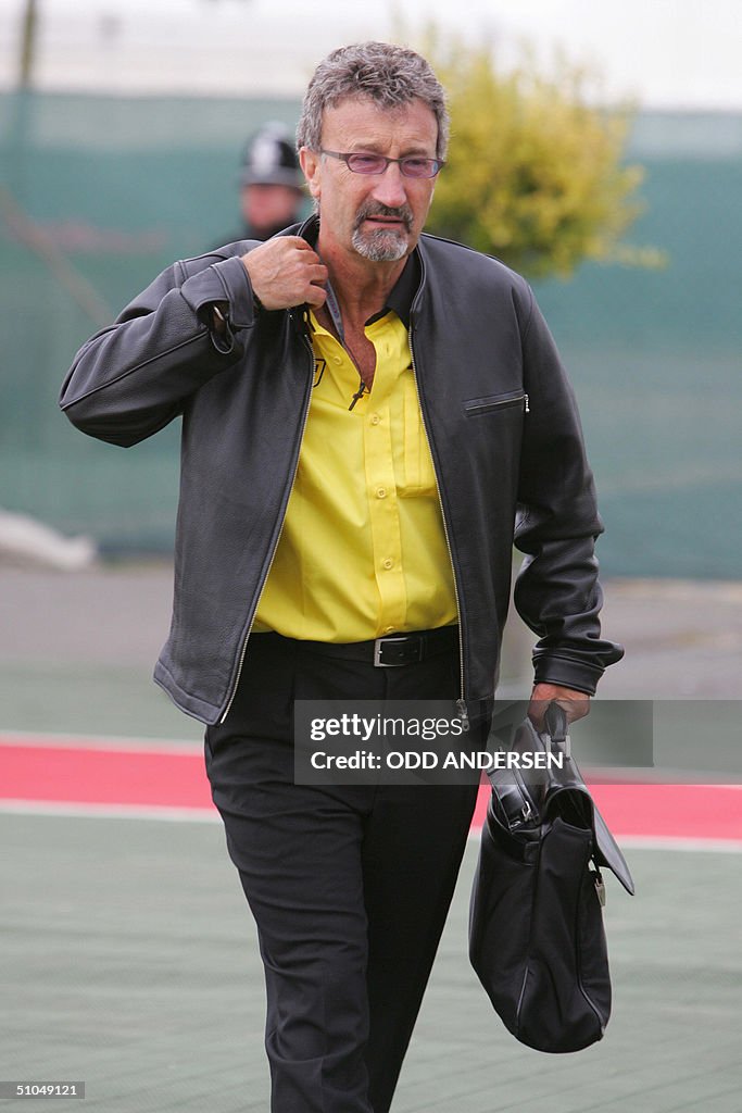 Jordan general manager Eddie Jordan arri