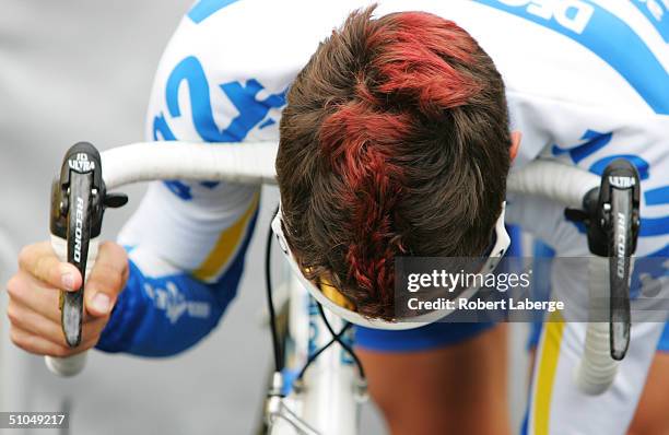 Nicolas Portal of France riding for the AG2R Prevoyance team before the start of Stage 8 of the Tour de France between Lamballe and Quimper on July...