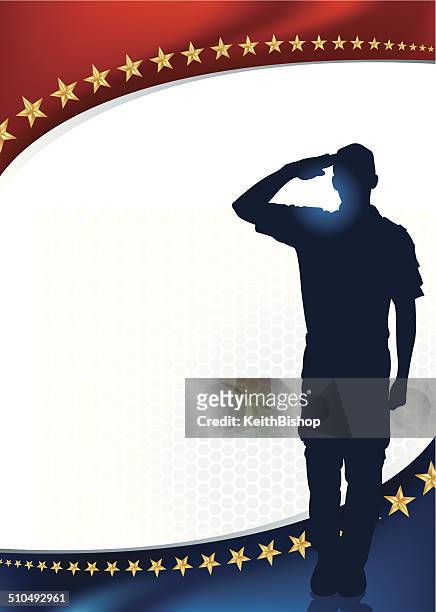 salute holiday background - veterans day background stock illustrations