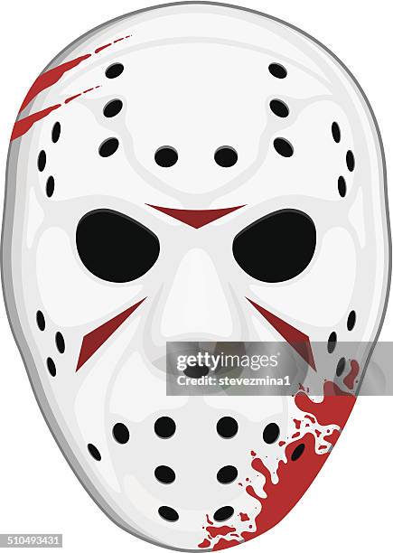 hockey-maske - eishockey stock-grafiken, -clipart, -cartoons und -symbole