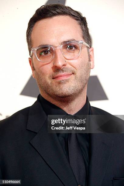 Recording engineer Charles Moniz attends The 58th GRAMMY Awards at Staples Center on February 15, 2016 in Los Angeles, California.