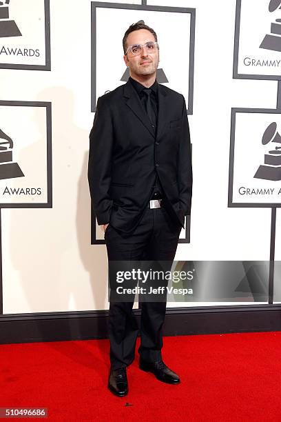 Recording engineer Charles Moniz attends The 58th GRAMMY Awards at Staples Center on February 15, 2016 in Los Angeles, California.