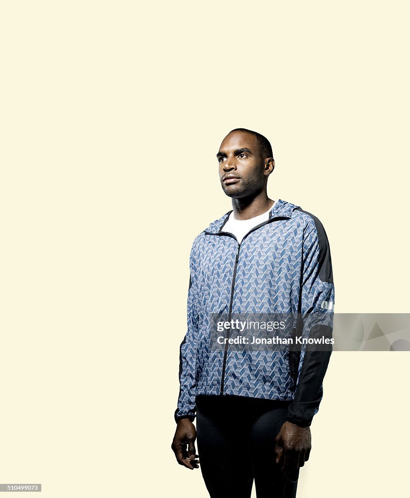 Dark skinned athletic male