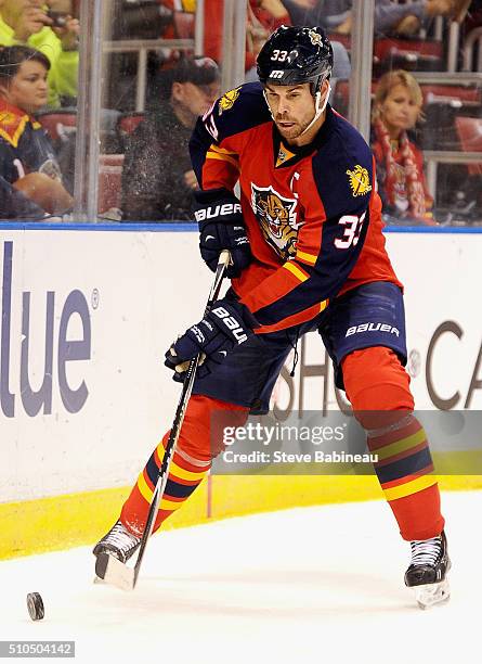 Willie Mitchell of the Florida Panthers plays in the game against the Arizona Coyotes at BB&T Center on October 30, 2014 in Sunrise, Florida.