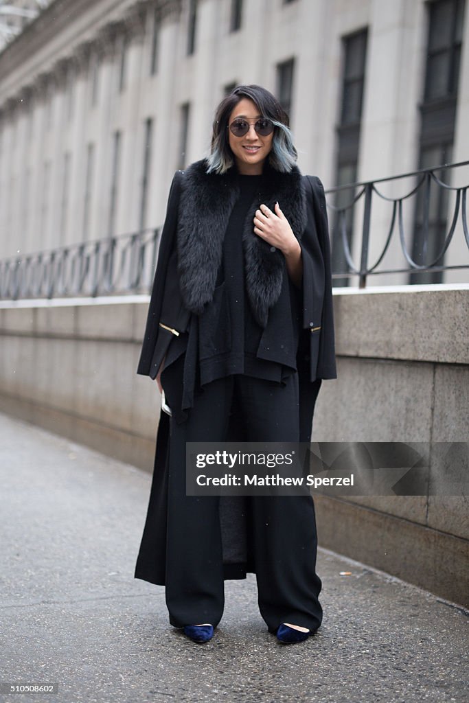 Street Style - Day 5 - New York Fashion Week: Women's Fall/Winter 2016