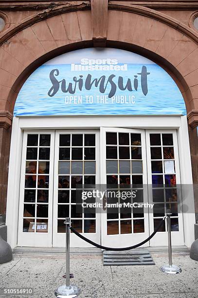 View of the exterior at Sports Illustrated Swimsuit 2016 - Swim City at the Altman Building on February 15, 2016 in New York City.