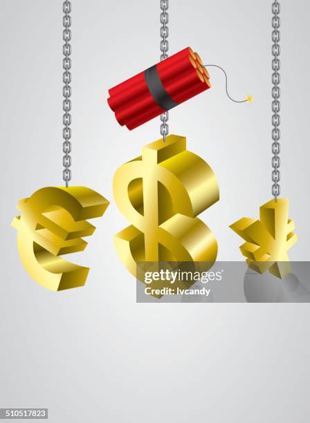 dollar crisis - fuse stock illustrations