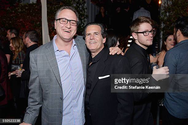 Jason Weinstock and Bruce Eskowitz attend Red Light Management 2016 Grammy After Party presented by Citi at Mondrian Hotel on February 15, 2016 in...