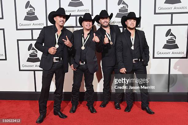 La Maquinaria Nortena attends The 58th GRAMMY Awards at Staples Center on February 15, 2016 in Los Angeles, California.