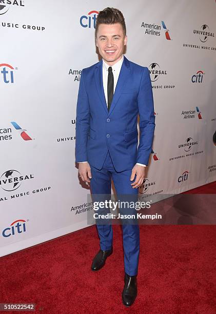 Singer-songwriter Shawn Hook attends Universal Music Group 2016 Grammy After Party presented by American Airlines and Citi at The Theatre at Ace...