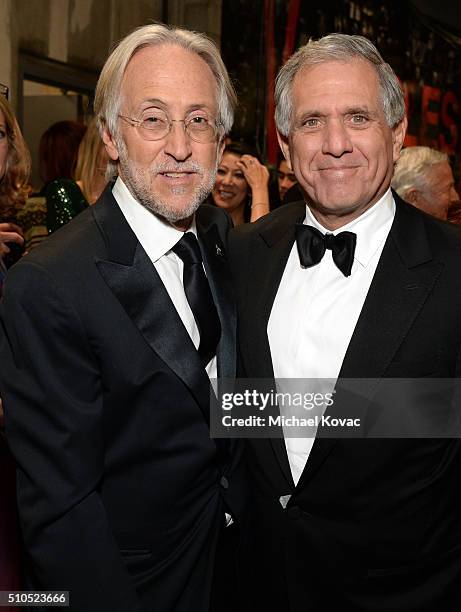 President/CEO of The Recording Academy and MusiCares Neil Portnow and Chairman, President and Chief Executive Officer of CBS Corporation Leslie...