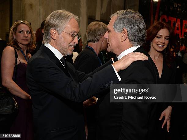 President/CEO of The Recording Academy and MusiCares Neil Portnow and Chairman, President and Chief Executive Officer of CBS Corporation Leslie...