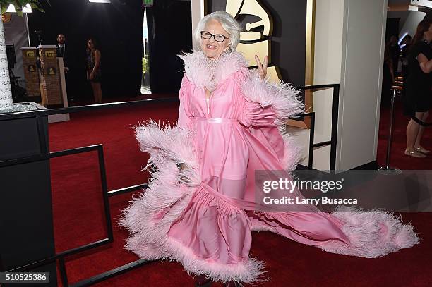 Internet personality Batty Winkle attends The 58th GRAMMY Awards at Staples Center on February 15, 2016 in Los Angeles, California.