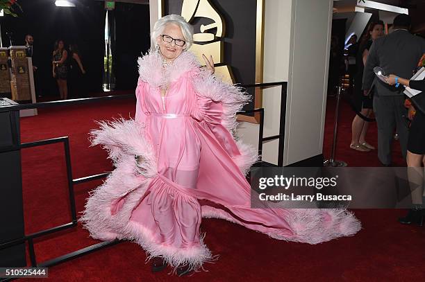 Internet personality Batty Winkle attends The 58th GRAMMY Awards at Staples Center on February 15, 2016 in Los Angeles, California.