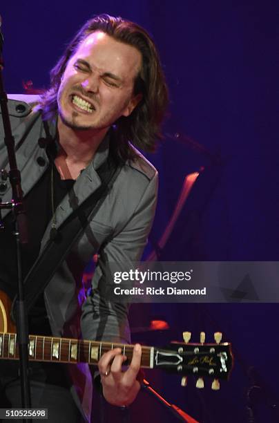 Jonathan Jackson performs during "Nashville for Africa" a benefit for the African Children's Choir at the Ryman Auditorium on February 15, 2016 in...