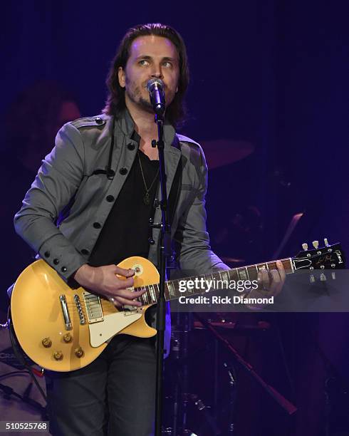 Jonathan Jackson performs during "Nashville for Africa" a benefit for the African Children's Choir at the Ryman Auditorium on February 15, 2016 in...