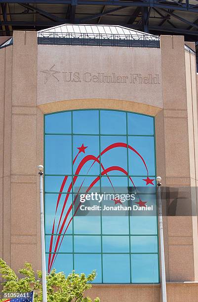 Exterior of U.S. Cellular Field, before the game between the Chicago White Soxs and the Anaheim Angeles on July 9, 2004 in Chicago, Illinois. The...