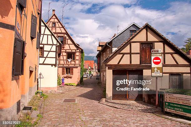 village of kaysersberg  alsace france - kaysersberg - fotografias e filmes do acervo