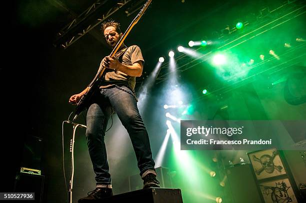 Jon Lawhon of Black Stone Cherry Perform on February 15, 2016 in Milan, Italy.