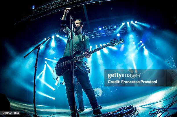 Jon Lawhon of Black Stone Cherry Perform on February 15, 2016 in Milan, Italy.