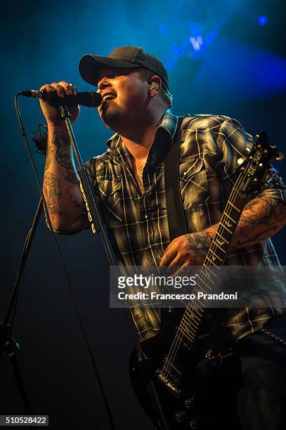 Chris Robertson of Black Stone Cherry Perform on February 15, 2016 in Milan, Italy.