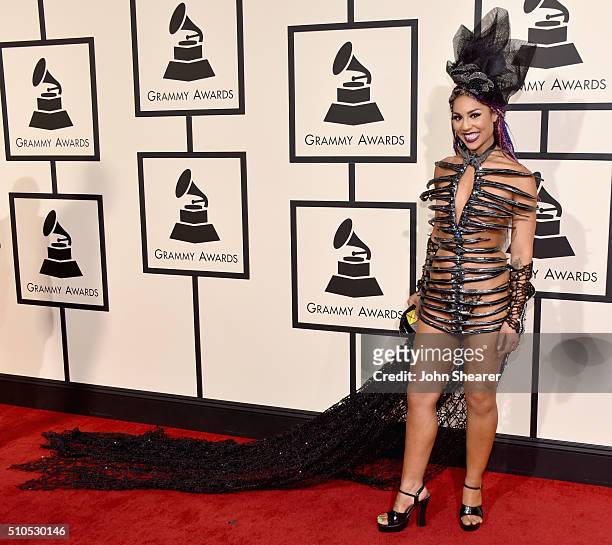 Singer Joy Villa attends The 58th GRAMMY Awards at Staples Center on February 15, 2016 in Los Angeles, California.