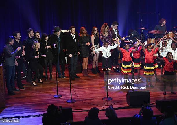 African Children's Choir are joined by Cast of ABC's Nashville Will Chase, Buddy Miller, Connie Britton, Aubrey Peeples, Heydon Palladio, Chaley Rose...