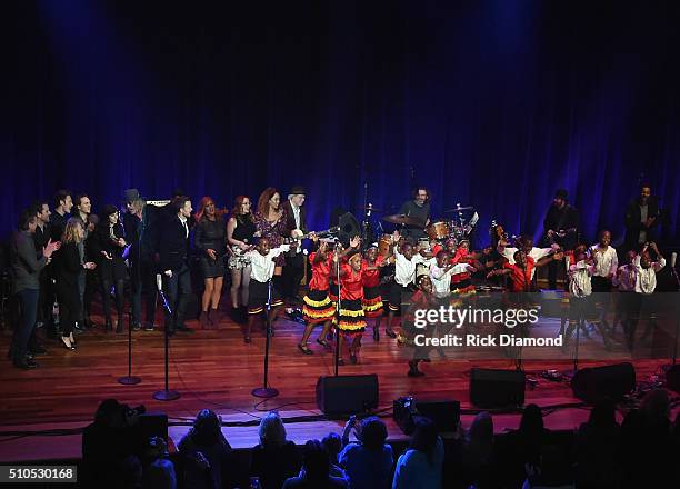 African Children's Choir are joined by Cast of ABC's Nashville Will Chase, Buddy Miller, Connie Britton, Aubrey Peeples, Heydon Palladio, Chaley Rose...