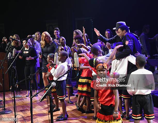 African Children's Choir are joined by Cast of ABC's Nashville Will Chase, Buddy Miller, Connie Britton, Aubrey Peeples, Heydon Palladio, Chaley Rose...
