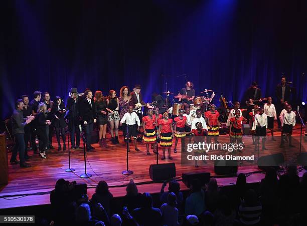 African Children's Choir are joined by Cast of ABC's Nashville Will Chase, Buddy Miller, Connie Britton, Aubrey Peeples, Heydon Palladio, Chaley Rose...