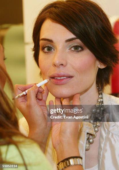 Yoanna Model Top Model winner Yoanna House gets her make-up done by Mally Roncal ...