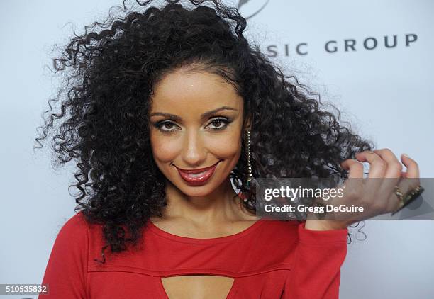 Singer Mya arrives at Universal Music Group's 2016 GRAMMY After Party at The Theatre At The Ace Hotel on February 15, 2016 in Los Angeles, California.