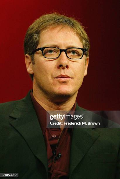 Actor James Spader of "Boston Legal" speaks with the press at the ABC Summer TCA Press Tour - Day 1 at the Century Plaza Hotel on June 12, 2004 in...