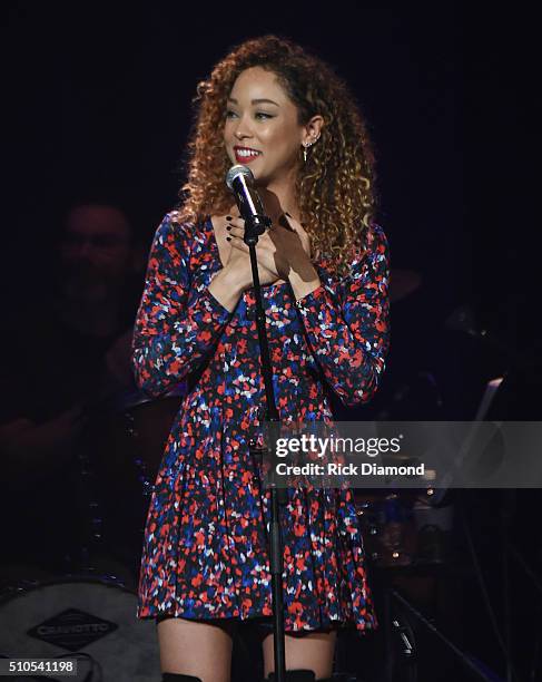 Chaley Rose performs during "Nashville for Africa" a Benefit for the African Childrens Choir at the Ryman Auditorium on February 15, 2016 in...