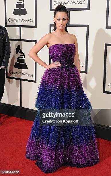 Singer Kacey Musgraves arrives at The 58th GRAMMY Awards at Staples Center on February 15, 2016 in Los Angeles, California.
