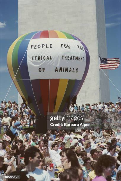 Benefit for PETA in Washington, DC, 11th June 1988.