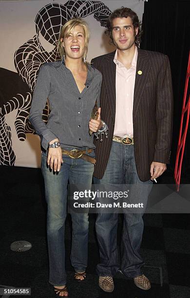 Presenter Tania Strecker and Anthony de Rothschild attend the afterparty following the UK film premiere of "Spider-Man 2", at the Old Billingsgate...