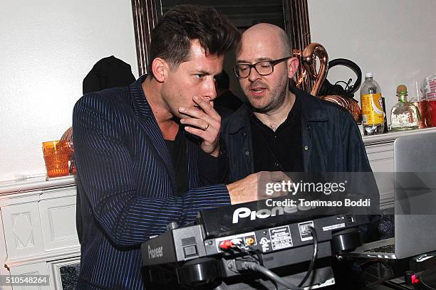 Musician Mark Ronson attends the Absolut Elyx Hosts Mark Ronson's Grammy's Afterparty at Elyx House Los Angeles on February 15, 2016 in Los Angeles,...