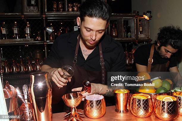 General view of the atmosphere during the Absolut Elyx Hosts Mark Ronson's Grammy's Afterparty at Elyx House Los Angeles on February 15, 2016 in Los...